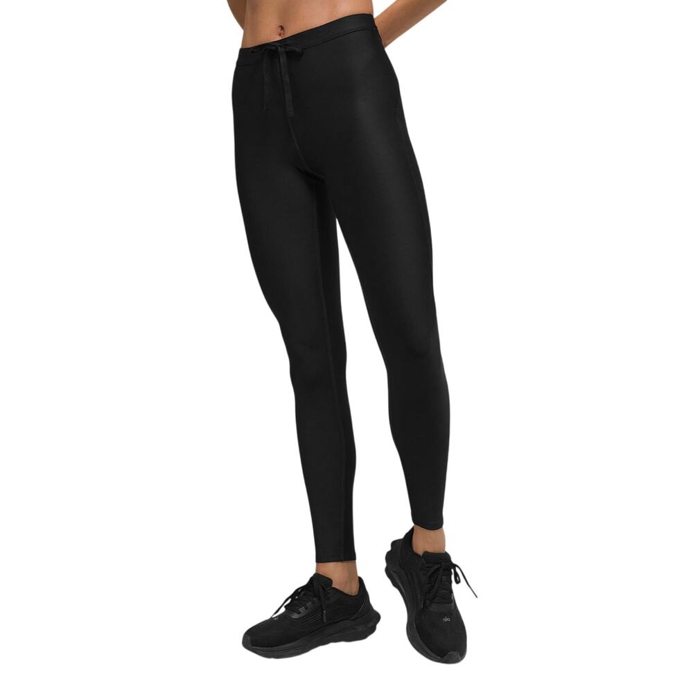 Alo Yoga Sleek Black Airlift High-Waist Light Speed Leggings Size S